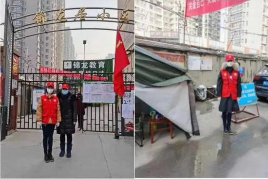 　（下沉社区的九三抗疫志愿者）